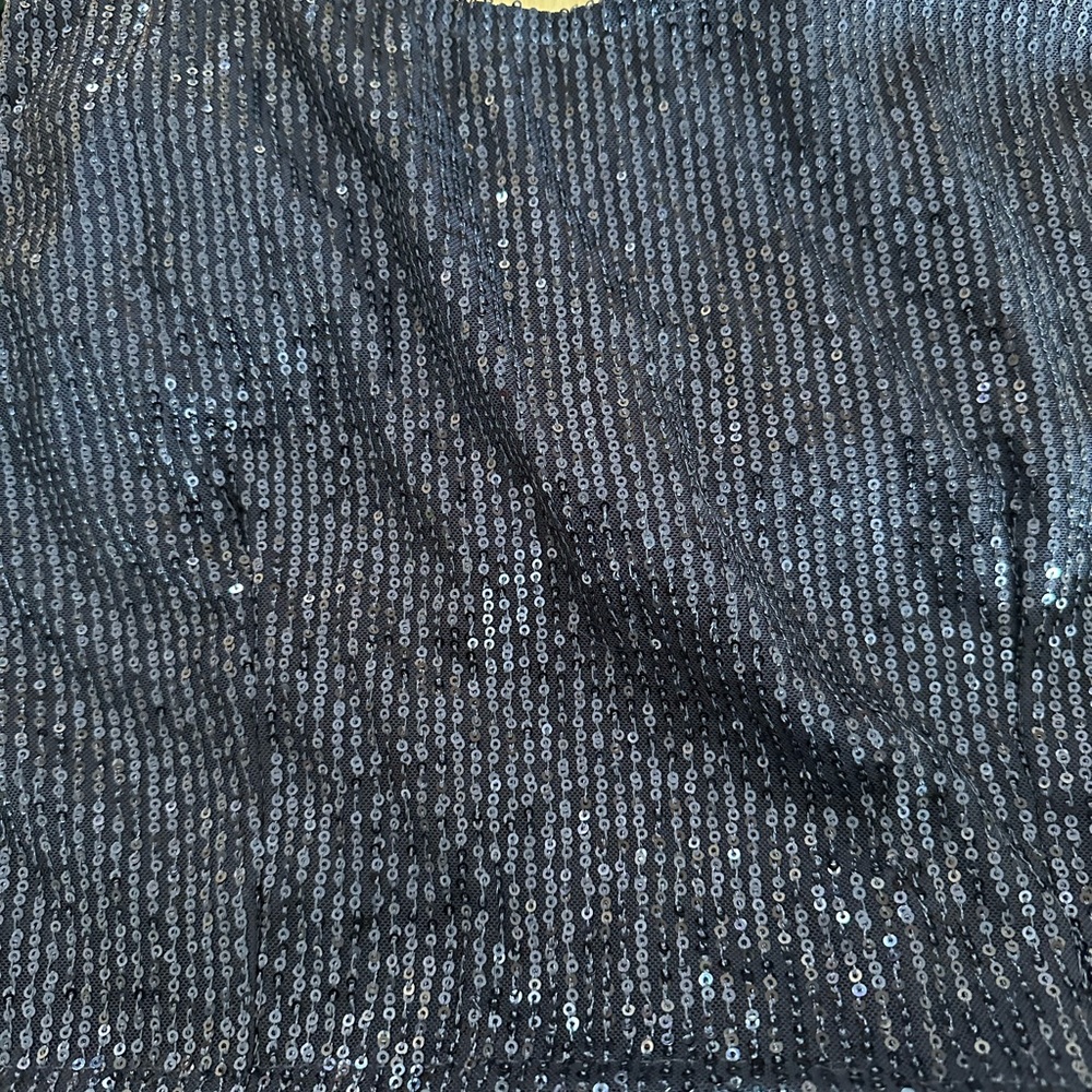 Navy blue sequin Saree , very good quality  kind Indian wear sari blouse Choli